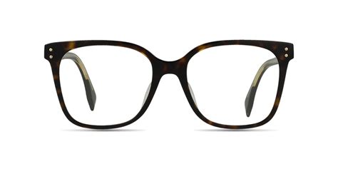 fendi fe50004i|Fendi FE50004I Square Prescription Full rim Plastic Eyeglasses .